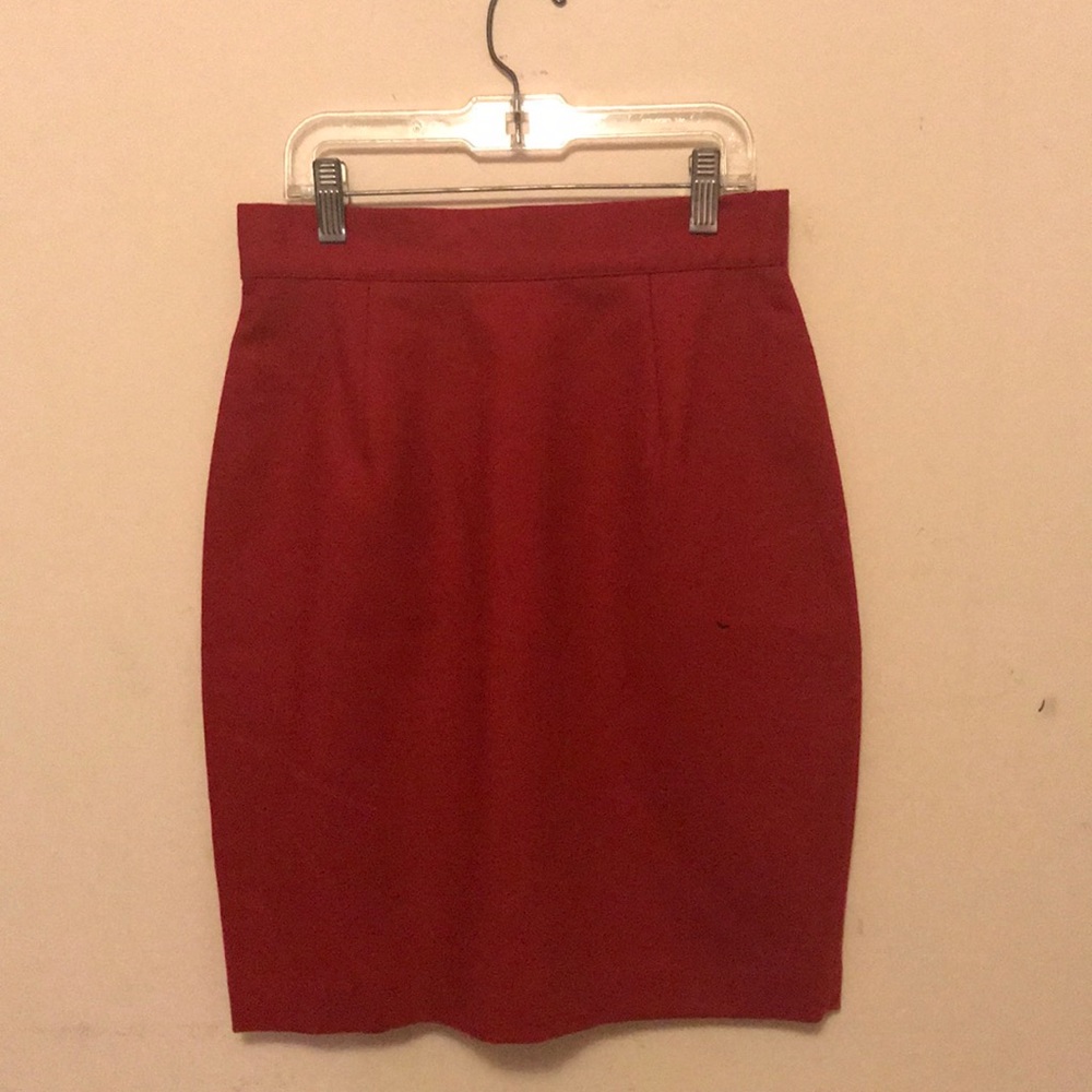 Red Pencil Skirt